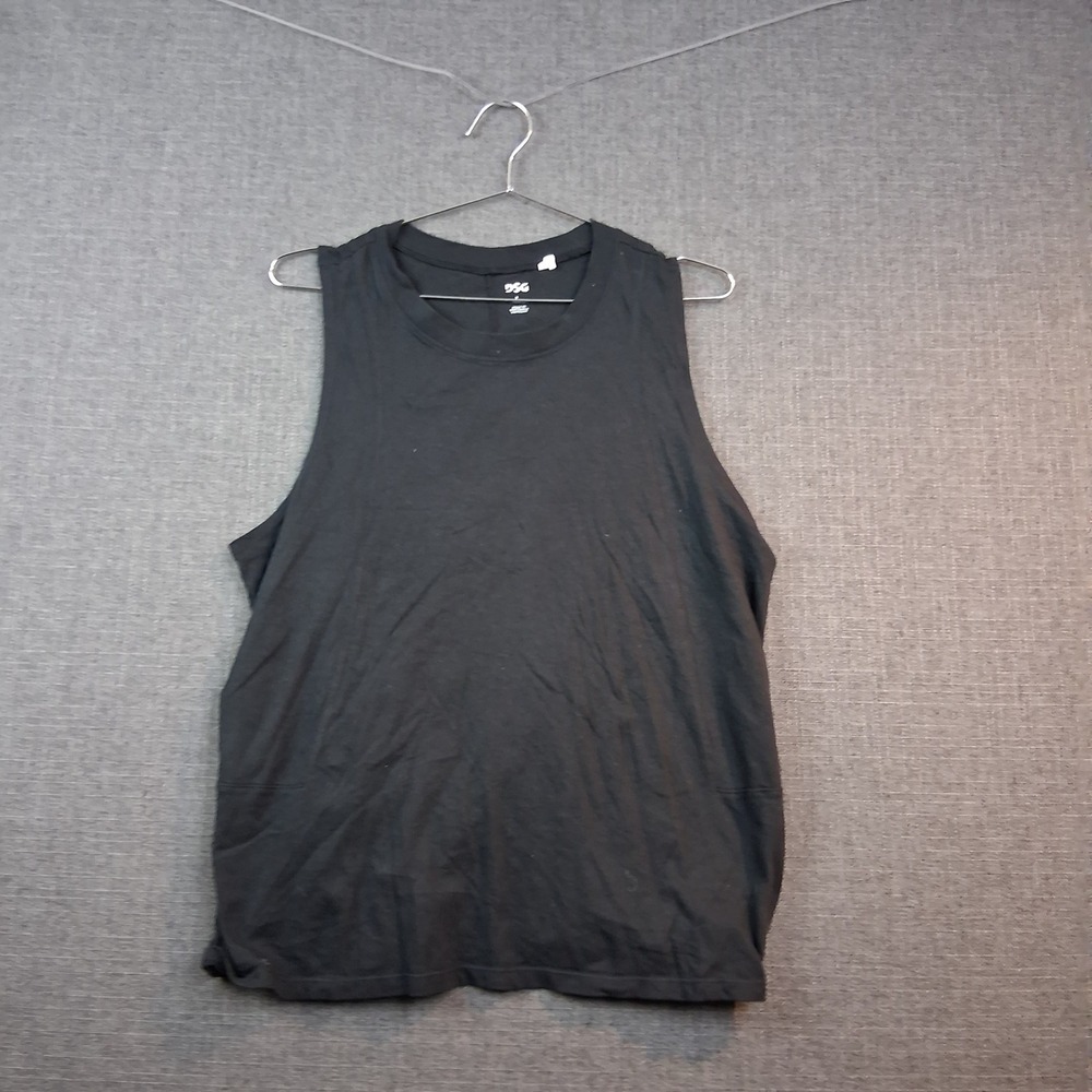 DSG Mens Muscle Tank Top Black Activewear Workout Sleeveless Shirt Large
